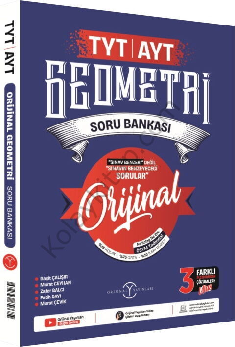 Orijinal Yayınları TYT AYT Geometri Soru Bankası