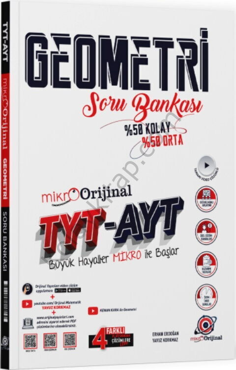 Orijinal Yayınları TYT AYT Geometri Mikro Soru Bankası