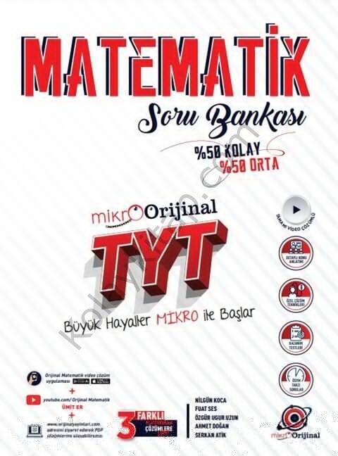 Orijinal Yayınları TYT Matematik Mikro Soru Bankası