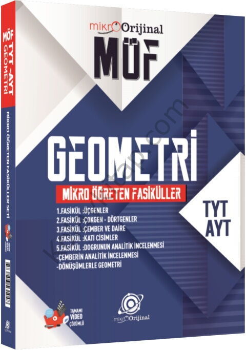 Orijinal Mikro TYT AYT Geometri MÖF Mikro Öğreten Fasiküller Set