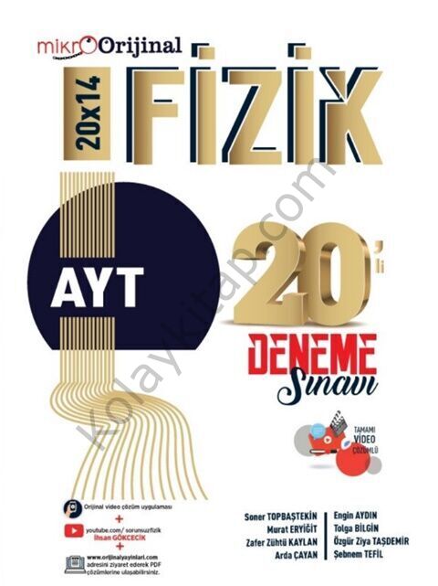 Orijinal Mikro AYT Fizik 20 lİ Deneme Sınavı