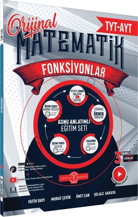 Orijinal Yayınları TYT AYT Matematik Fonksiyonlar Konu Anlatımlı Eğitim Seti