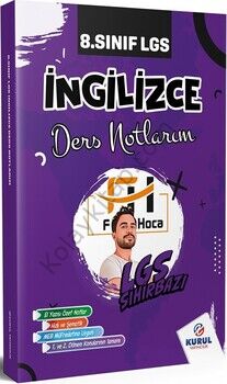 Kurul Yayıncılık 8. Sınıf LGS İngilizce Sihirbazı Ders Notlarım