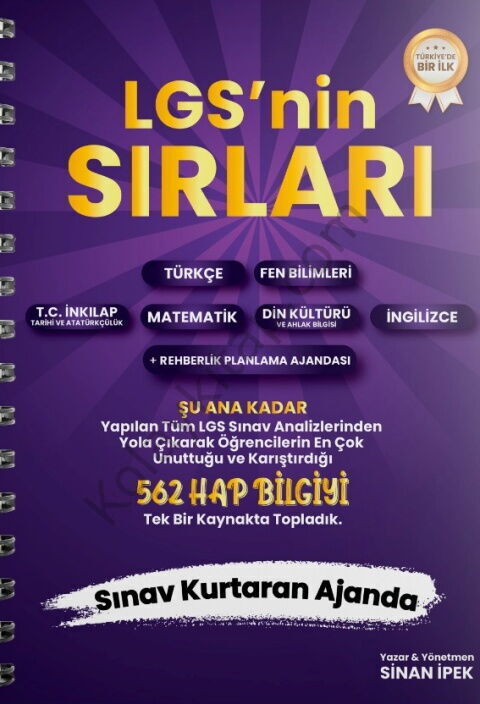 Sinan İpek 8. Sınıf Tüm Dersler LGS Sırları