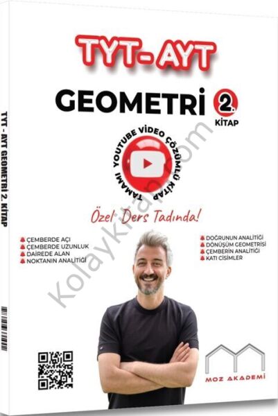 Moz Akademi TYT AYT Geometri 2. Kitap Tamamı Çözümlü Soru Bankası