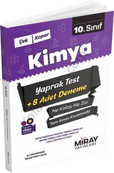 Miray Yayınları 10. Sınıf Kimya Yaprak Test
