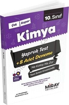 Miray Yayınları 10. Sınıf Kimya Yaprak Test
