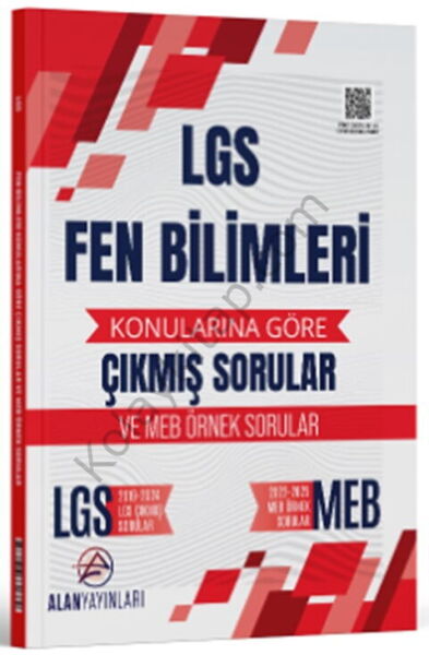 Alan Yayınları 8. Sınıf LGS Fen Bilimleri Konularına Göre Çıkmış Sorular