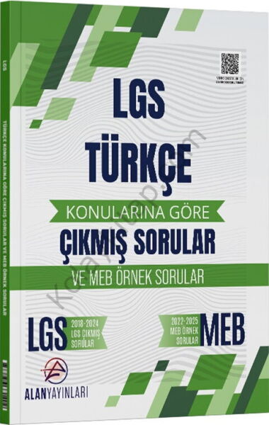 Alan Yayınları 8. Sınıf LGS Türkçe Konularına Göre Çıkmış Sorular