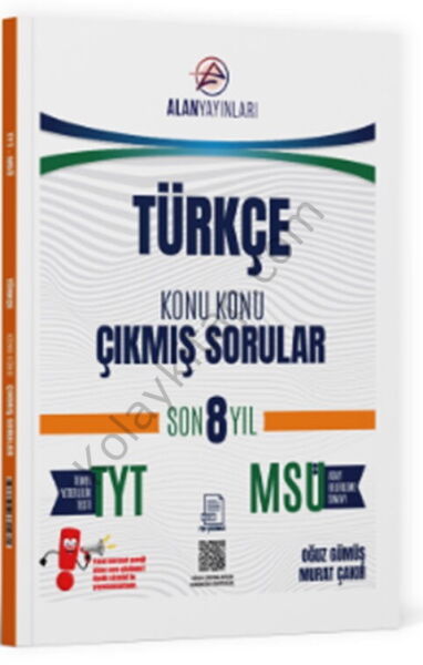 Alan Yayınları TYT MSÜ Türkçe Konu Konu Çıkmış Sorular Son 8 Yıl