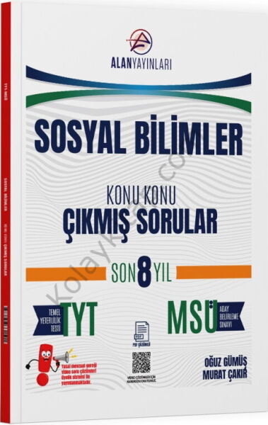 Alan Yayınları TYT MSÜ Sosyal Bilimler Konu Konu Çıkmış Sorular Son 8 Yıl