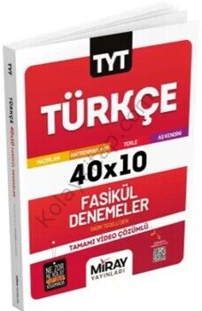 Miray Yayınları TYT Türkçe 40 x 10 Fasikül Denemeler