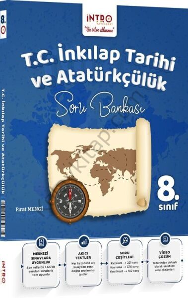 İntro Yayınları 8. Sınıf T.C. İnkılap Tarihi ve Atatürkçülük Soru Bankası