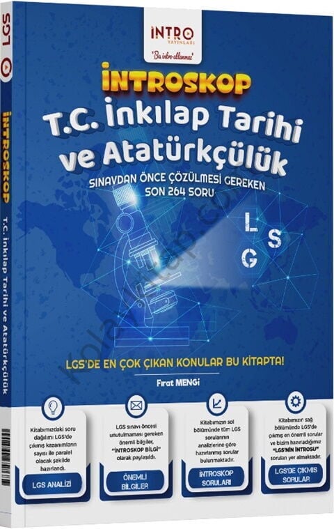 İntro Yayınları 8. Sınıf LGS İnkılap Tarihi ve Atatürkçülük İntroskop Soru Bankası