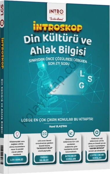 İntro Yayınları 8. Sınıf LGS Din Kültürü ve Ahlak Bilgisi İntroskop Soru Bankası