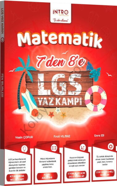 İntro Yayınları 7 den 8 e LGS Matematik Yaz Kampı