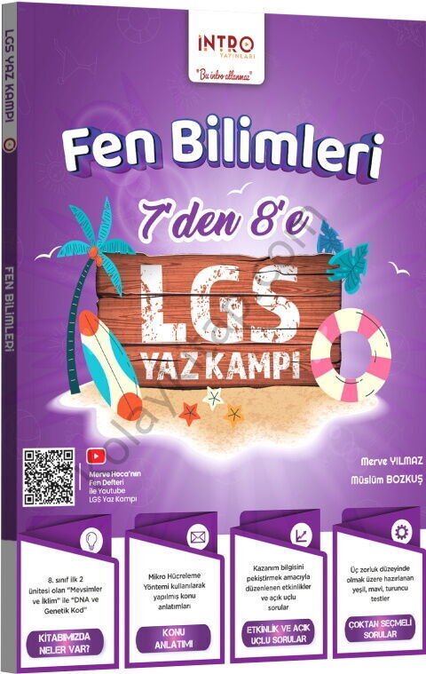 İntro Yayınları 7 den 8 e LGS Fen Bilimleri Yaz Kampı