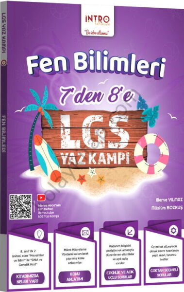 İntro Yayınları 7 den 8 e LGS Fen Bilimleri Yaz Kampı