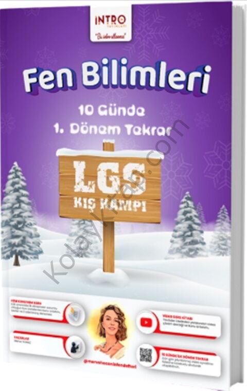 İntro Yayınları 8. Sınıf LGS Fen Bilimleri 10 Günde 1. Dönem Tekrar Kış Kampı