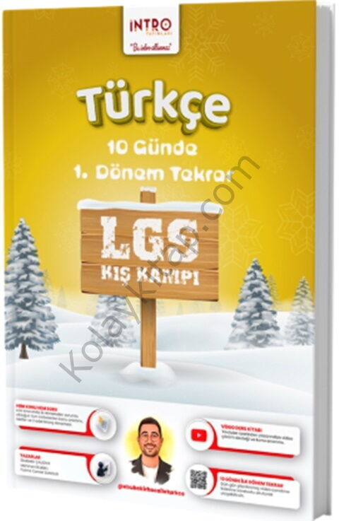 İntro Yayınları 8. Sınıf LGS Türkçe 10 Günde 1. Dönem Tekrar Kış Kampı