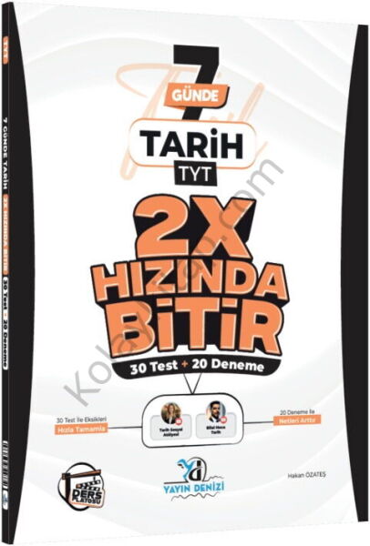 Yayın Denizi TYT Tarih Ders Platosu 2X Hızında Bitir Deneme