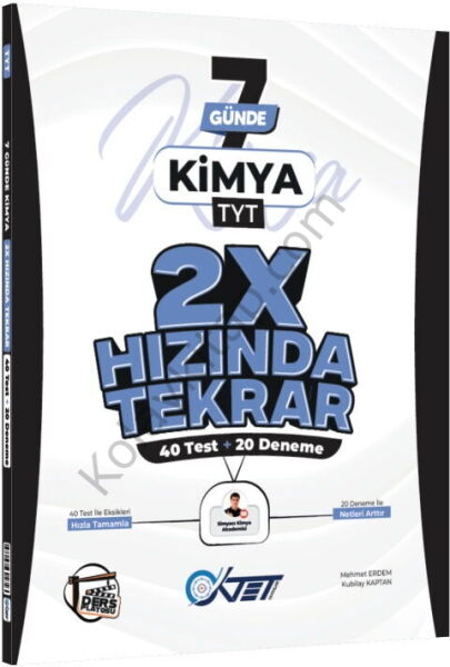 Oktet Yayınları TYT Kimya Ders Platosu 2X Hızında Tekrar Deneme