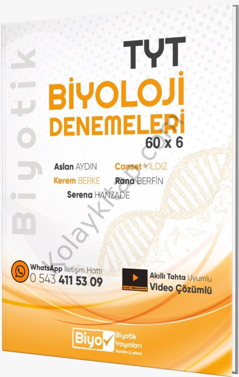 Biyotik Yayınları TYT Biyoloji Biyotik 60 x 6 Denemeleri