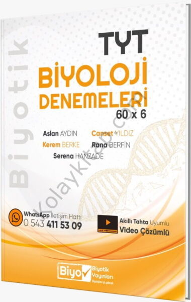 Biyotik Yayınları TYT Biyoloji Biyotik 60 x 6 Denemeleri