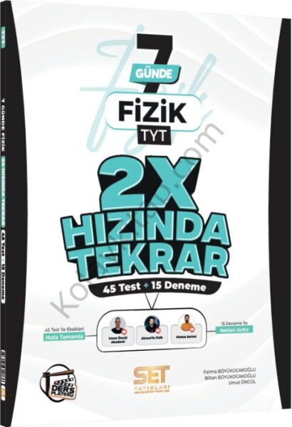 Set Yayınları TYT Fizik 2X Hızında Tekrar
