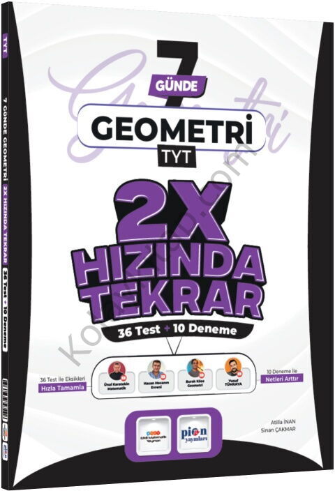 Ders Platosu TYT Geometri 7 Günde 2X Hızında Tekrar Deneme