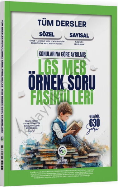 Av Yayınları 8. Sınıf LGS MEB Tüm Dersler Örnek Soru Fasikülleri