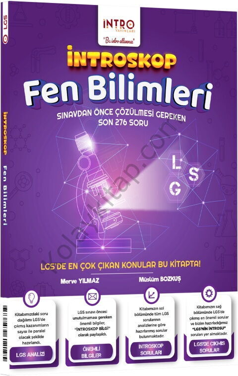 İntro Yayınları 8. Sınıf LGS Fen Bilimleri İntroskop Soru Bankası
