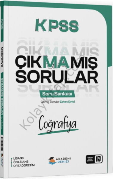 Akademi Denizi KPSS Coğrafya Çıkmamış Sorular Soru Bankası