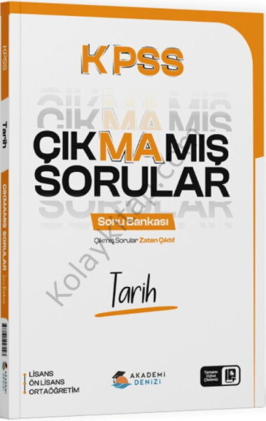 Akademi Denizi KPSS Tarih Çıkmamış Sorular Soru Bankası