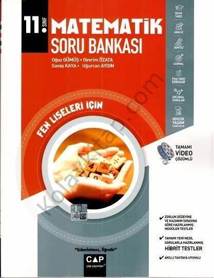 Çap Yayınları 11. Sınıf Matematik Fen Lisesi Soru Bankası