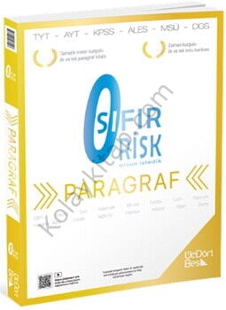 ÜçDörtBeş Yayınları Paragraf Sıfır Risk