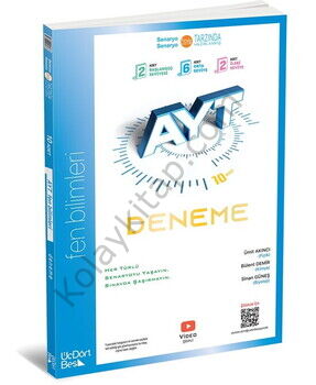 ÜçDörtBeş Yayınları AYT Fen Bilimleri 10 lu Deneme