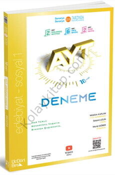 ÜçDörtBeş Yayınları AYT Edebiyat Sosyal 1 10 lu Deneme