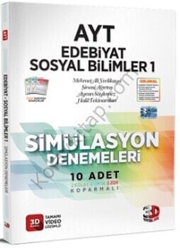 3D Yayınları AYT Edebiyat Sosyal Bilimler 1 Simülasyon Denemeleri