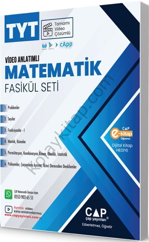 Çap TYT Matematik Seti Tamamı Video Çözümlü