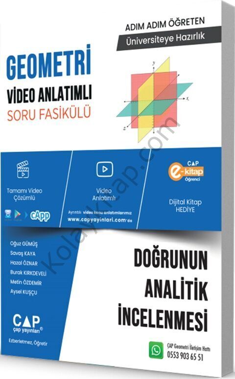 Çap Yayınları Geometri Doğrunun Analitik İncelenmesi