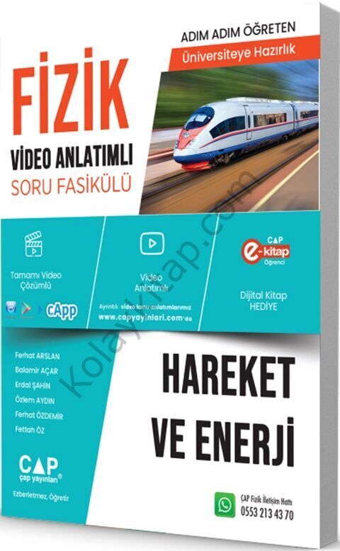 Çap Yayınları Fizik Hareket ve Enerji Konu Anlatımlı Soru Bankası