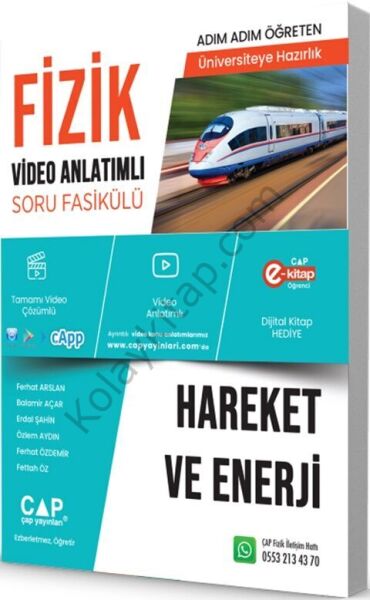 Çap Yayınları Fizik Hareket ve Enerji Konu Anlatımlı Soru Bankası