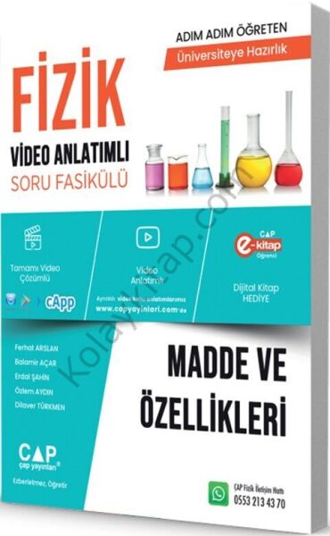 Çap Yayınları Fizik Madde ve Özellikleri Konu Anlatımlı Soru Bankası