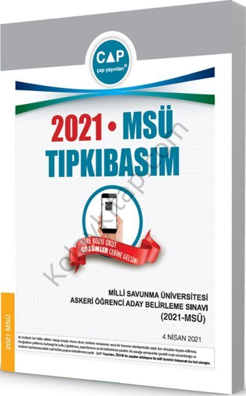 Çap Yayınları 2021 MSÜ Tıpkı Basım