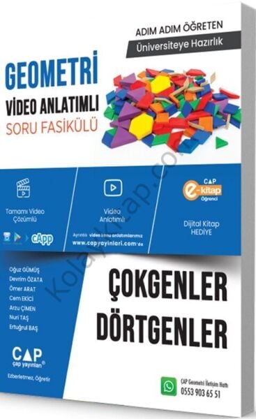 Çap Yayınları Çokgenler ve Dörtgenler Konu Anlatımlı Soru Bankası