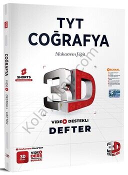 3D Yayınları TYT Coğrafya Video Destekli Defter