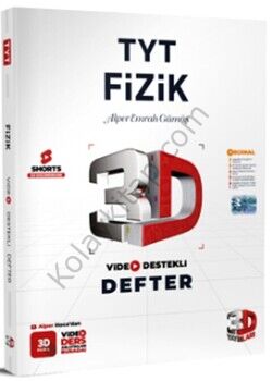 3D Yayınları TYT Fizik Video Destekli Defter