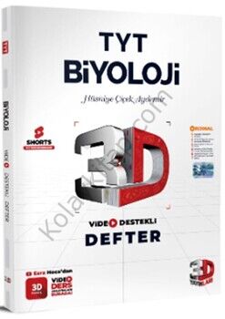 3D Yayınları TYT Biyoloji Video Destekli Defter