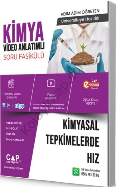 Çap Yayınları Üniversiteye Hazırlık Kimya Kimyasal Tepkimelerde Hız Konu Anlatımlı Soru Fasikülü